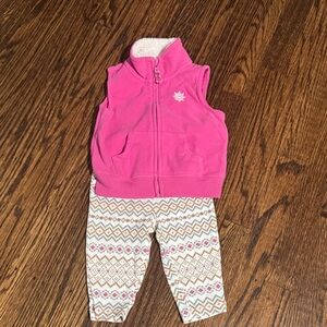 Carter's Fuchsia Vest with White Fleece Lining